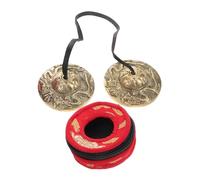 Toddmomy Campane Percussione in Rame Nepalese di Piatti Double Dragon per Yoga e Meditazione con Custodia per Trasporto