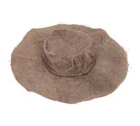 Toddmomy Cappello a cilindro da spaventapasseri strappato - Cappello di iuta per feste a tema horror - a larga con bordo sfrangiato per servizi fotografici horror, costume per feste di Halloween
