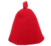 Toddmomy Cappello da bagno in feltro, per sauna, per sauna, per uomo e donna, rosso