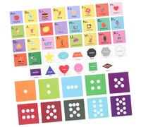Toddmomy Carte Educative Cognitive per Gioco Didattico Inglese Apprendimento Parole e Lettere Colorate per Sviluppo Cognitivo e Coordinazione