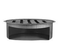 Toddmomy Cassetta Porta Cenere in Metallo Argento per Stufa a Legna e Stufa, Forma Rotonda, Facile Rimozione e Raccolta Efficiente della Cenere, per Barbecue All'aperto