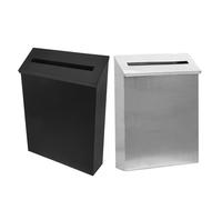 Toddmomy Cassetta Postale da Parete in Metallo 2 Pezzi Cassetta Postale Vintage per Esterni con Fessura Raccolta Sicura di Posta Suggerimenti e Donazioni Design Floreale Decorativo per