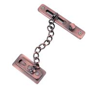 Toddmomy Catena Sicurezza Porta in Acciaio Inossidabile Chiavistello Anti-intrusione con Installazione Punch Trapano Serratura Protettiva per Porte Blindate Domestiche Finitura Antico con