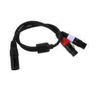 Toddmomy Cavo Sdoppiatore Xlr Maschio Doppio Femmina Bilanciato Adattatore Audio per Microfono Mixer Amplificatore con Connettori in Metallo Resistente Trasmissione Audio Professionale e