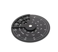 Toddmomy Cerchio Quinte Strumento Teorico per Chitarra e Ukulele in Lega di Alluminio, Design per Composizione e Pratica per Principianti e Avanzati