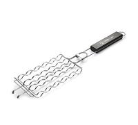 Toddmomy Cestino Per Salsicce Da Barbecue Inossidabile Con Manico Antiaderente Per Carne Verdure e Mais Facile Da Pulire e Flip Strumento Per Grigliate All Aperto