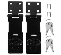 Toddmomy Chiusura a cerniera ad angolo retto serratura di sicurezza delle porte blocchi per armadietti serratura per cassetto Black