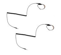 Toddmomy Cinturino da Polso Ionico per Pediluvio Massaggiatore, 2 Pezzi in Abs Nero con Fascia Elastica Regolabile e Cavo a Spirale per Uso in Trattamenti Piedi
