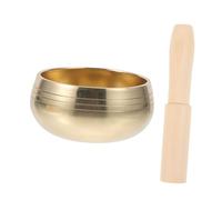 Toddmomy Ciotola Tibetana Per Meditazione e Relax Manuale Supporto Per Suono Tibetano Incluso Con Mazzuolo Per Yoga e Decorazione Di Casa