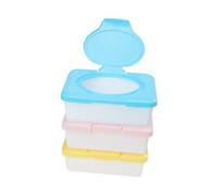 Toddmomy Contenitore in Plastica Riutilizzabile 3 Pezzi Colore Casuale Design Semplice per Ragazzo Ragazza per Salviette Umidificate Comodo per Lettino la Scrivania
