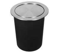 Toddmomy Contenitore per Rifiuti in Acciaio Inossidabile con Coperchio a Ribalta e Incasso per Uso in Cucina