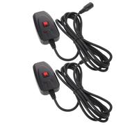 Toddmomy Controller per Macchine del Fumo Cavo 3 Pin, Plastico Nero, 2 Pezzi per Tecnici Luci ed Eventi, Compatibile per Macchine del Fumo da Palcoscenico