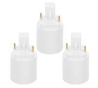 Toddmomy Convertitore Adattatore Portalampada G24D a E27 a 2 Pin 3 Pezzi Compatibile Lampadine LED per Illuminazione Ufficio Negozio e Uso Domestico