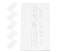 Toddmomy Copertura Trasparente in Vetro Resistente alle Alte Temperature per Pulsante di Emergenza, Set da 6 Pezzi, Copertura di Ricambio per Allarme Antincendio, Adatta per Sistemi