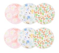 Toddmomy Coppette Assorbilatte Lavabili per Allattamento Riutilizzabili, Traspiranti e Leggere, in Bambù, per Mamme in Casa, Confezione da 6