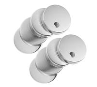 Toddmomy Copricerniere per Sedile Wc in Acciaio Inox 55 MM Set 8 Pezzi Copri Viti Decorativi per Fissaggio Superiore Accessori Bagno per Installazione Rapida e Protezione Igienica
