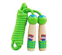 Toddmomy Corda per Saltare in Legno per Bambini con Manico Liscio e Alta Durata, per Esercizi, Giochi All'aperto e Educazione Precoce