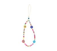 Toddmomy Cordino Cellulare Decorativo in Stile Tradizionale Colombiano con Perline Colorate Laccio da Polso Multiuso per Telefono Fotocamera e Portachiavi Antismarrimento per Ufficio e