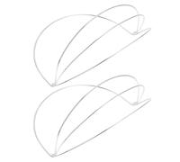 Toddmomy Cornice per Copricapo Facile da Mettere 2 Pezzi in Ferro Bianco Design Semplice per Crafting e Engagements, per Realizzare una Goddess Crown Fai da Te