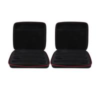 Toddmomy Custodia per microfono da 2 pezzi: custodia per 4 microfoni - borsa per il trasporto di microfoni wireless per viaggi, feste, canti, karaoke e accessori