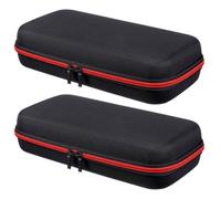Toddmomy Custodia per Microfono Wireless 2 Pezzi in Eva Nera, Borsa Portatile Protettiva e Comoda da Viaggio, per Famiglia e Amici