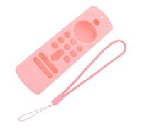 Toddmomy Custodia Protettiva per Telecomando Vocale 3ª Generazione Antiscivolo Resistente a Graffi e Urti Compatibile con Voice Remote Accesso Completo a Pulsanti e Porte Rosa Elegante