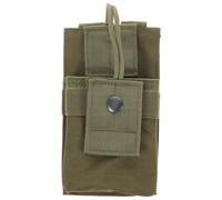 Toddmomy Custodia Radio Portatile, Supporto Resistente Per Trasporto Su Gilet Molle, Cintura e Borsa, Borsa Multifunzione Per Attività Outdoor e Sicurezza, Colore Verde Militare