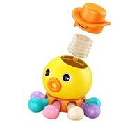 Toddmomy da Bagno Educativo Polpo per per Doccia per Anni e Sicuro per Bagnetto Abilità Motorie e Creatività Colore Arancione