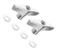 Toddmomy Dado Farfalla in Metallo per Accessori Batteria Kit di Fissaggio Rapido per Piatti e Pelli Sostitutivo con Rondelle Resistenti Compatibile con Vari Modelli di Tamburi