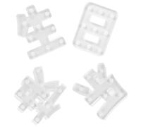 Toddmomy Decorazione LED per Feste di Compleanno Luci a LED a Batteria Set da 4 Pezzi in PVC Resistente Decorazione da Parete Luminosa per Spazi Festivi e Uso Fotografico