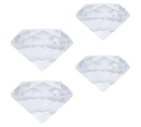 Toddmomy Diamond-Shaped Crystal Ornamenti 4 Pezzi Trasparenti 50mm per Decorazioni Nail Art in Casa e Regali per Festa della Mamma