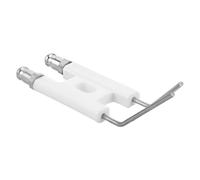 Toddmomy Elettrodo di accensione elettronico bianco in ceramica con doppio dente, ignitore per effetti scenici e focolari, utilizzabile in cerimonie e stage