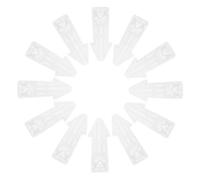 Toddmomy Fermaporta Cuneo in PVC 20 Pezzi Blocca Correnti d'Aria per Interni Installazione Semplice e Design Moderno per Soggiorno e Ufficio 8,3x3,5x1,6cm