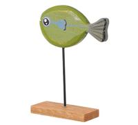 Toddmomy Figura di Pesce in Legno Verde Creativa e Vivace, Decorazione da Tavolo per Festa e Stimolare L'immaginazione