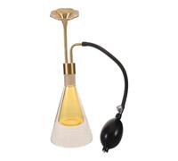 Toddmomy Flacone di profumo con atomizzatore a bulbo ricaricabile da 90 ml, dispositivo manuale in vetro trasparente con pompa per la valutazione di oli essenziali e fragranze, strumento da