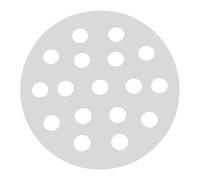 Toddmomy Forno a carbonella in lamiera di ferro, griglia rotonda in ghisa, piastra in ghisa, griglia in ferro rotondo, griglia di fuoco di ricambio, piastra di carbone rotonda