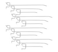 Toddmomy Ganci per Pannelli Forati 90 Pezzi in Ferro Argento Portautensili Resistente Spessore 3,2mm e Distanza Fori 2,5cm per Cucina e Esposizione Merci