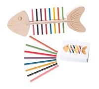 Toddmomy Giocattolo Di Ordinamento Dei Colori in Legno Abbinamento Sensoriale Per Ragazzo Ragazza Gioco Di Ordinamento Arcobaleno Giocattolo Cognitivo Sui Colori Giocattoli Per Motricità Fi