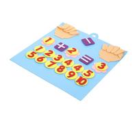 Toddmomy Giocattolo Numerico per Ragazzo Ragazza Lavagna Matematica per Addizioni e Sottrazioni Giocattolo Educativo Numeri Lavagna Pratica in Tessuto Non Tessuto per Insegnare Matematica c