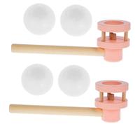 Toddmomy Giocattolo Palla Galleggiante in Legno e Rosa Gioco Interattivo per Sviluppo Controllo del e Muscoli delle Labbra Divertente per Interni ed Esterni per Feste e Giochi Educativi