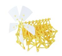 Toddmomy Giocattolo Puzzle Meccanico Eolico in Plastico per Ragazzo Ragazza, Set, Apprendimento Fisica e Principi Meccanici, per Divertimento Genitore-figlio
