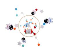 Toddmomy Giostrina Per Neonati Con Suono Nitido: Giocattolo Montessori Con Suono Nitido - Decorazione A Tema Spaziale - Giostrina Per Bambini in Feltro Fatta A Mano - Ciondolo Per Lettino