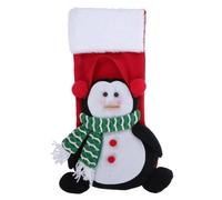 Toddmomy Grande Calza a Forma di Pinguino 3D, Decorazioni Natalizie per Il con Un Simpatico Design a Forma di Animale, Calza Regalo di Grandi Dimensioni da Appendere per Decorare Il caminetto a