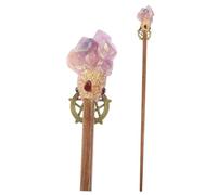 Toddmomy in Cristallo Naturale Decorativa per Casa Scettro Leggero e Resistente per Costume Halloween e Feste Artigianato Unico di Pietra Cristallina