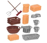 Toddmomy Interattivo con e Accessori per Miniatura Strumenti e Attrezzature per Apprendere Agricoltura