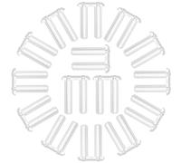 Toddmomy Kit 200 Pezzi Tappi in Plastica Trasparente per Occhiali senza Montatura Naselli per Occhiali Perno a Doppia Boccola Accessori Riparazione Nasello per Uso Prolungato e Fissaggio