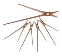 Toddmomy Kit Lancette Orologio 5 Pezzi in Legno Nero per Orologi da Parete Moderni Accessori Ricambio Meccanismi Orologio Facile Installazione per Uso Domestico