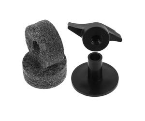 Toddmomy Kit per Supporto Piatti Batteria 2 Pezzi Manicotti in Plastica e Feltro Facile Installazione, Resistente Neri Colore Casuale e Adatto a Tamburo e Piatti