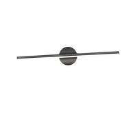 Toddmomy Lampada da Bagno LED Specchio Luce Morbida Non Abbagliante Facile Installazione Sorgente Luminosa Integrata Design Semplice Tre Colori Rotonda Nera