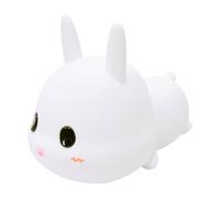 Toddmomy Lampada da Notte Coniglietto in Silicone Ricaricabile, Luce Notturna Piccola Protettiva, Decorazione Luminosa da Comodino per Cameretta e Soggiorno